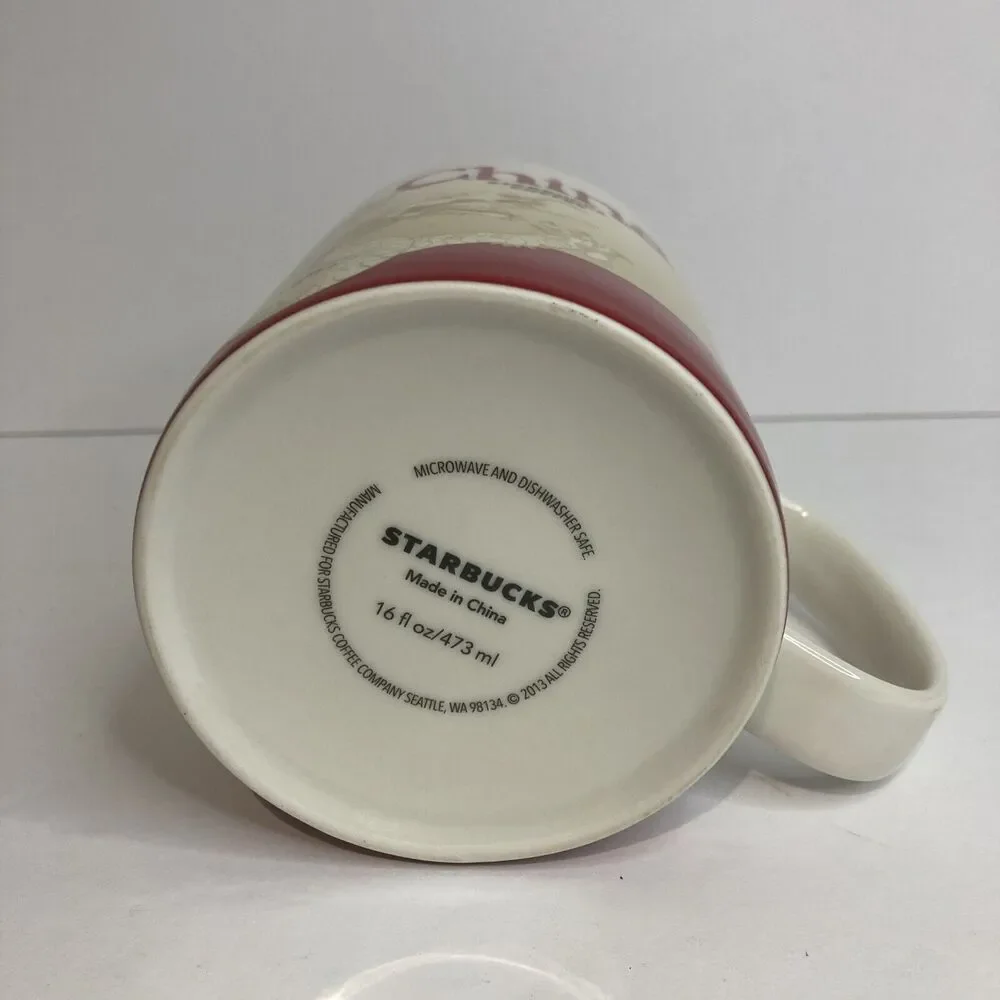 Starbucks China 2013 Global Icon Series Mug Coffee Tea Cup‎ Mug Dragon